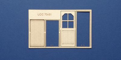 LCC 73-51 O gauge midland style signal box doors